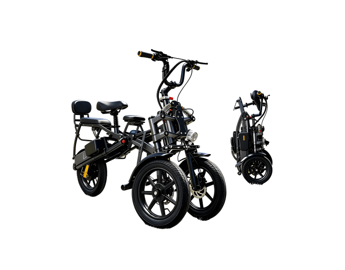 FER-1 Folding Electric Trike | 500W Dual Battery 3 Wheel