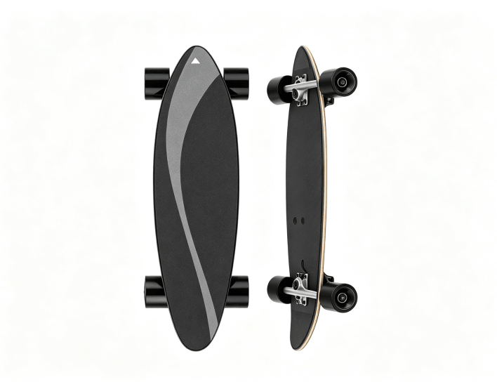 ESK-5 skateboard, built for leisure and entertainment, airline-friendly.